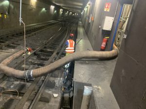 Réparation d’urgence de fourreau en tunnel ferroviaire